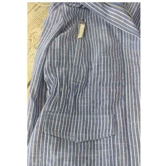 Vernacular Striped Zip Front Jacket with Hood Size S (cl) - Picture 8 of 8